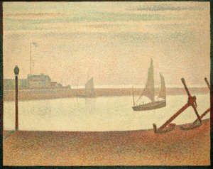 Il canale di Gravelines: una sera da Georges Seurat